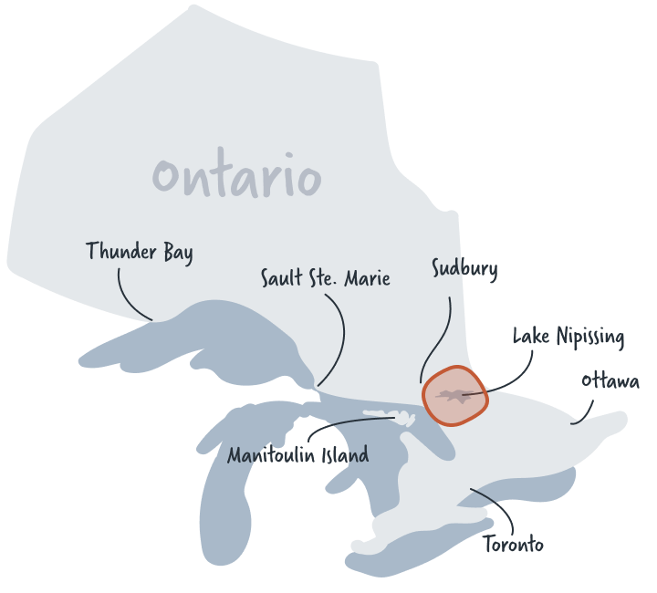 Northeastern Ontario Getaway map